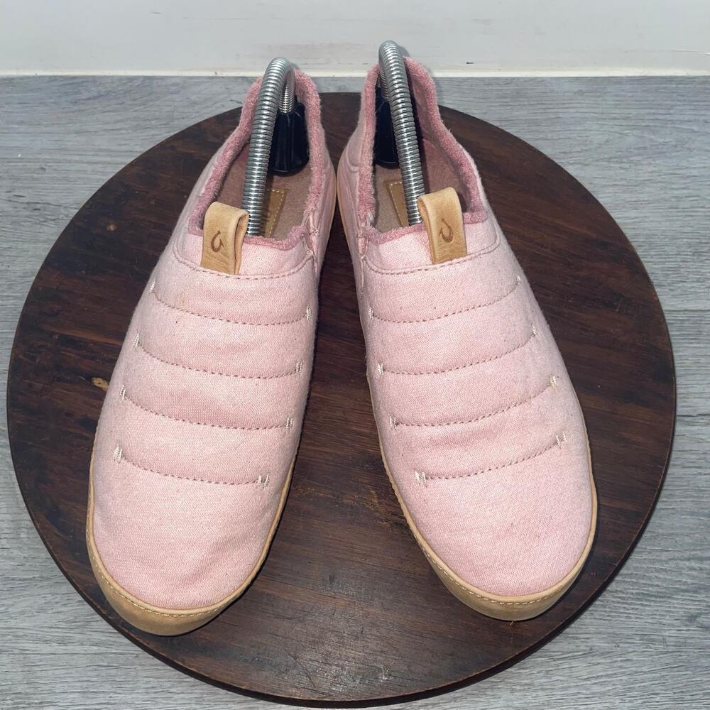 OLUKAI LANIA Quilted Slippers Rose Sea Salt Golden Sand Shoes Women's Size 9 - Picture 6 of 9